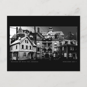 Carte Postale Garder le contact avec le collage numérique urbain