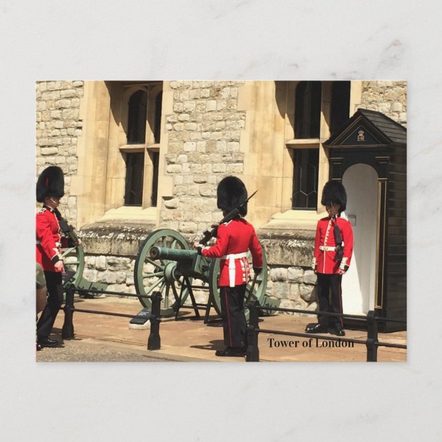 Carte Postale Gardes de la Tour de Londres (Devant)