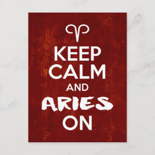 Carte Postale Gardez Le Calme En Astrologie D'Anniversaire