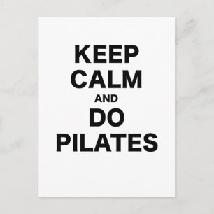 Carte Postale Gardez le calme et faites des Pilates