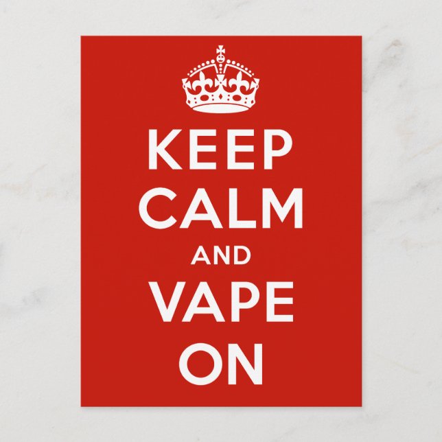 Carte Postale Gardez le calme et la bande allumés (Devant)