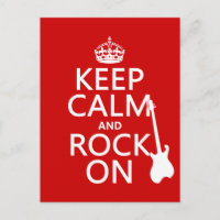 Gardez le calme et le rock sur (guitare)(n'importe