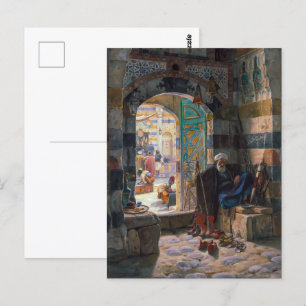 Carte Postale Gardien de la Mosquée Damas Bauernfeind