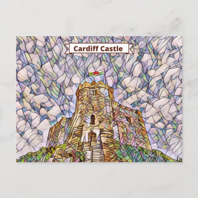 Carte Postale Gardien du château de Cardiff (Devant)