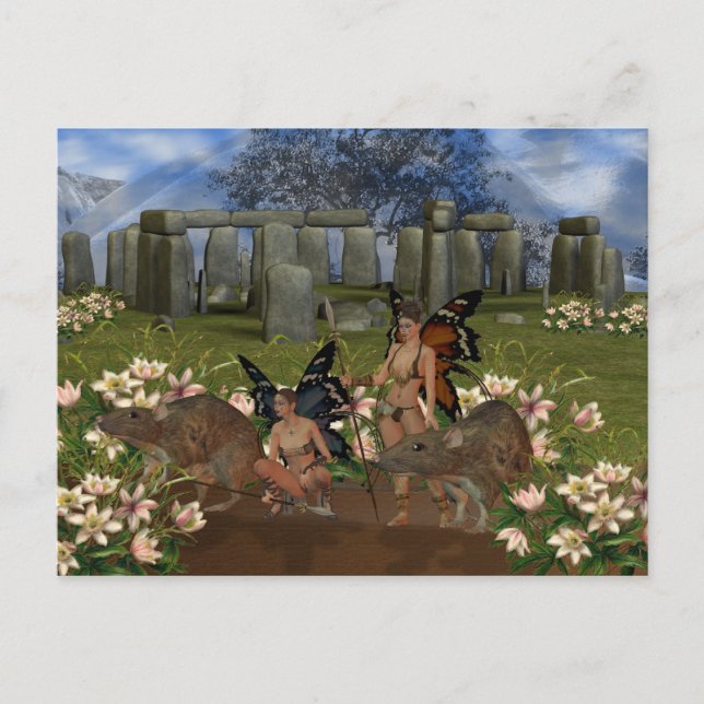 Carte Postale Gardiens d'Avalon, passerelle Stonehendge (Devant)