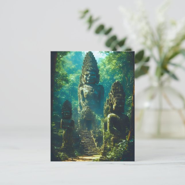 Carte Postale Gardiens Silencieux du Siam (Debout devant)