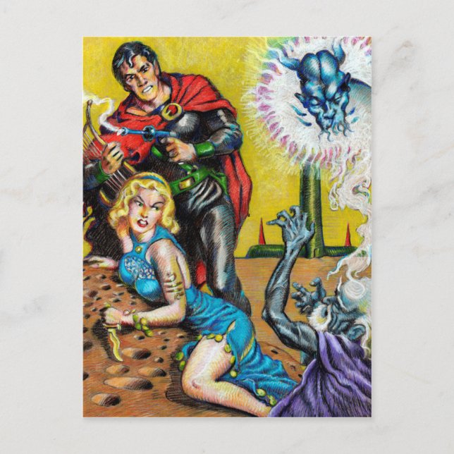Carte Postale Gardner F Fox Planet Stories Mars 1953 loisirs (Devant)