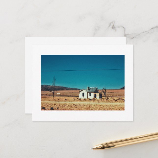 Carte Postale Gare abandonnée en Namibie (Devant/Arrière en situation)