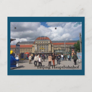 Carte Postale Gare centrale de Leipzig