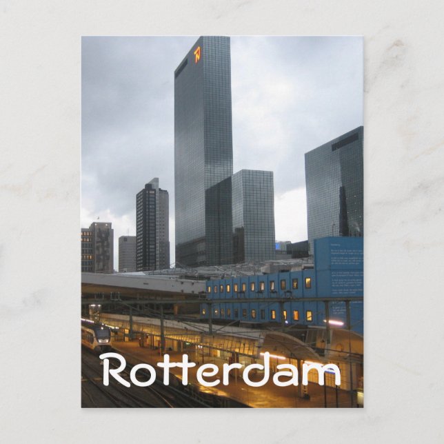 Carte Postale Gare centrale de Rotterdam (Devant)