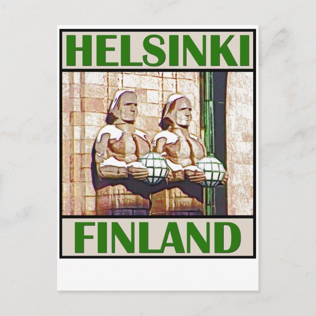 Carte Postale Gare centrale, Helsinki (Devant)