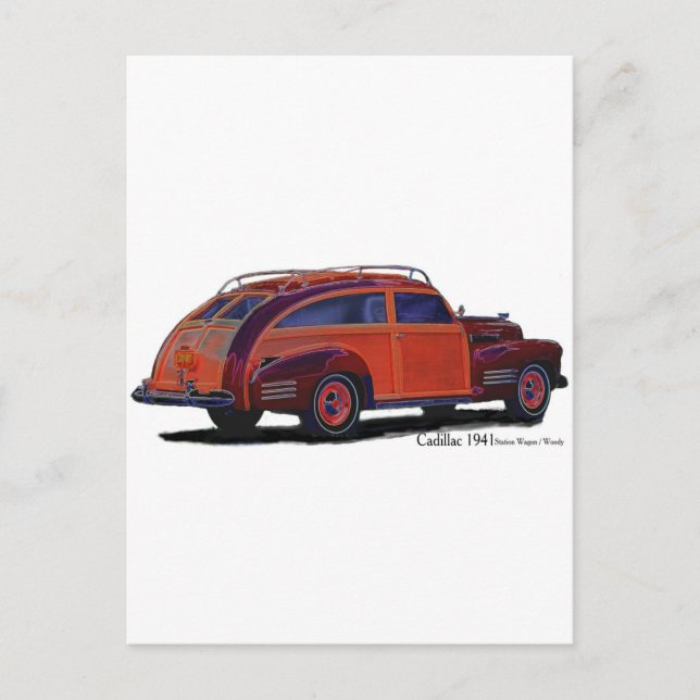 Carte Postale Gare de Cadillac Wagon (Devant)