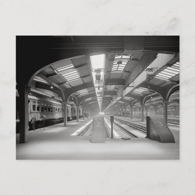 Carte Postale Gare de Chicago, 1920 (Devant)