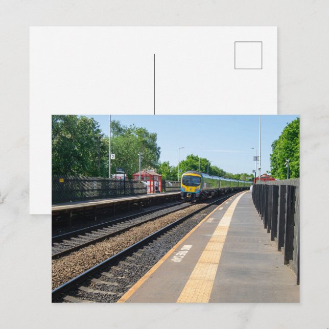 Carte Postale Gare de Deighton, Huddersfield (Devant / Derrière)