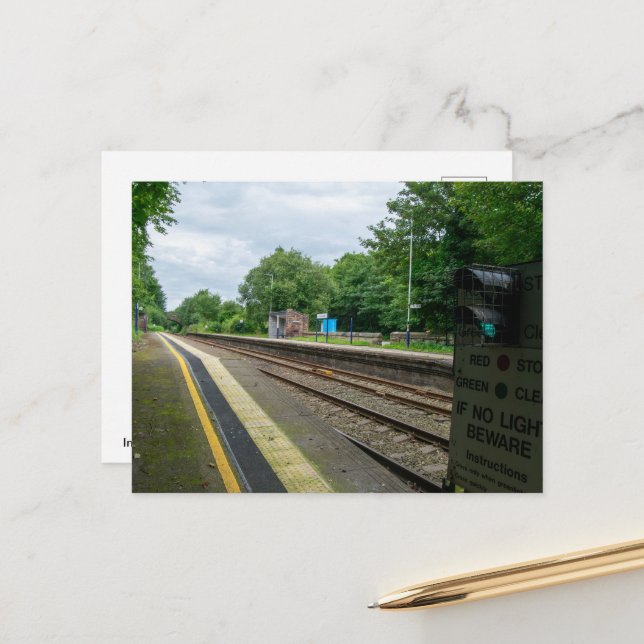 Carte Postale Gare de Ince and Elton (Devant/Arrière en situation)