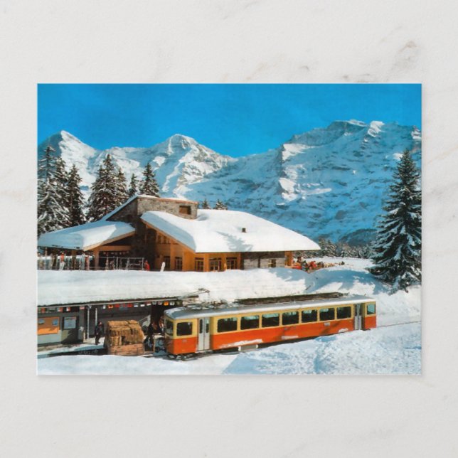 Carte Postale Gare de Kleiner Scheidegg, Jungfrau (Devant)