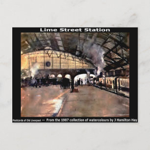 Carte Postale Gare de Lime Street, Liverpool.