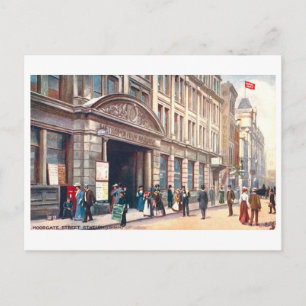 Carte Postale Gare de Moorgate Street vintage (Londres)