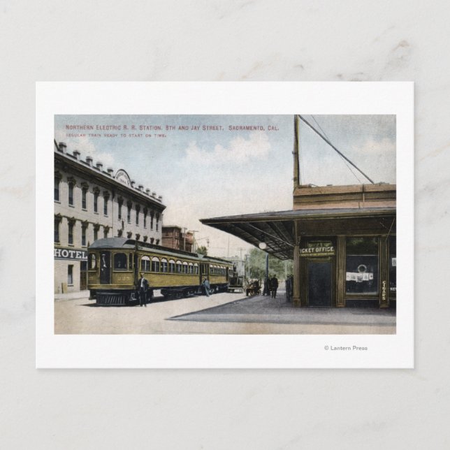Carte Postale Gare de Northern Electric (Devant)