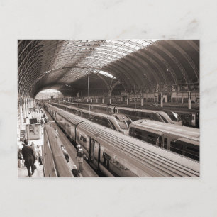 Carte Postale Gare de Paddington, Londres.