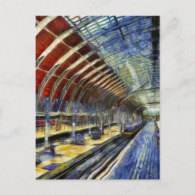 Carte Postale Gare de Paddington Van Gogh (Devant)