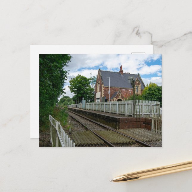 Carte Postale Gare de Rawcliffe (Devant/Arrière en situation)