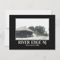 Gare de River Edge NJ 1910 Vintage inspirée