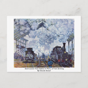 Carte Postale Gare De Saint Lazare À Paris