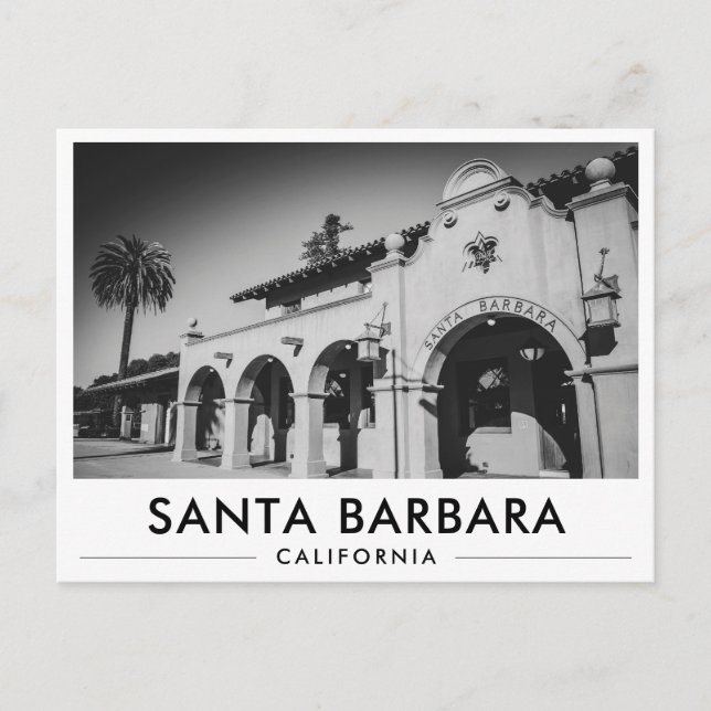 Carte Postale Gare de Santa Barbara Architecture Espagnole (Devant)