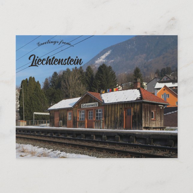 Carte Postale Gare de Schaanwald Liechtenstein (Devant)