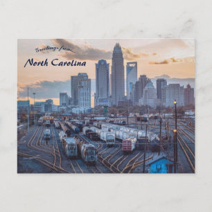 Carte Postale Gare de triage à Charlotte Caroline du Nord