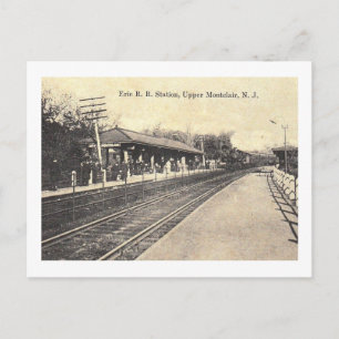 Carte Postale Gare d'Erie, Upper Montclair, NJ Vintage