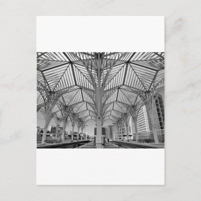 Carte Postale Gare d'Orient à Lisbonne (Devant)