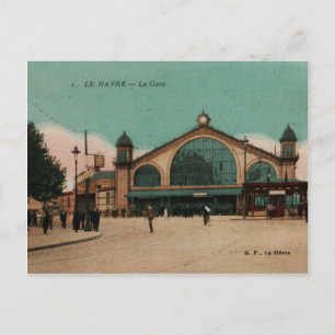 Carte Postale Gare du Havre Photochrom France 1910