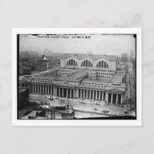 Carte Postale Gare ferroviaire de Pennsylvanie NY Vintage