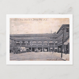 Carte Postale Gare & Ferry, Jersey City NJ 1906 Vintage