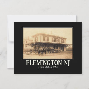 Carte Postale Gare Flemington NJ 1910