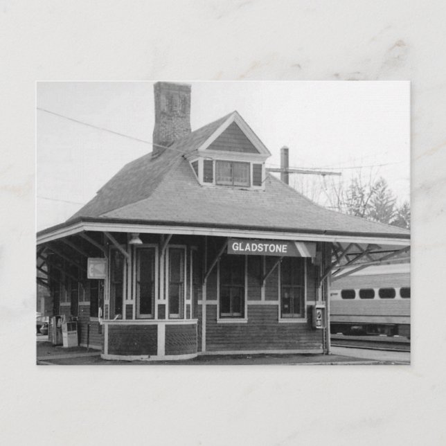 Carte Postale Gare, Gladstone, New Jersey Vintage (Devant)