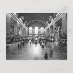 Carte Postale Gare Grand Central / Noir Et Blanc (NYC)