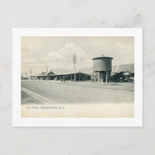 Carte Postale Gare, Hackettstown NJ 1906 Vintage