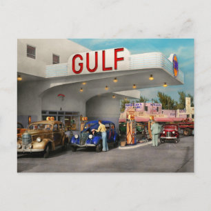 Carte Postale Gare - Le grand voyage routier américain 1939