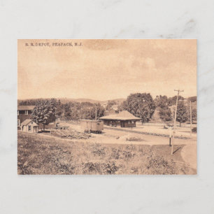 Carte Postale Gare, Peapack, New Jersey Vintage