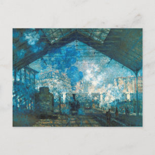 Carte Postale Gare Saint Lazare de Claude Monet