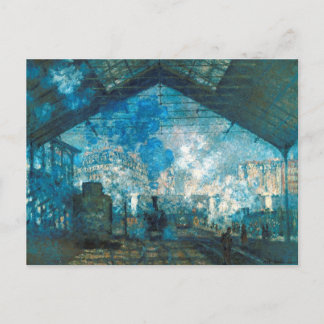 Carte Postale Gare Saint Lazare de Claude Monet