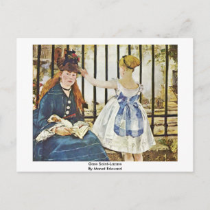 Carte Postale Gare Saint-Lazare Par Manet Edouard