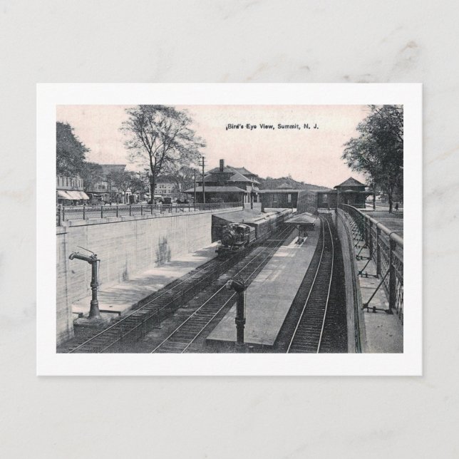 Carte Postale Gare, Sommet, NJ Vintage (Devant)