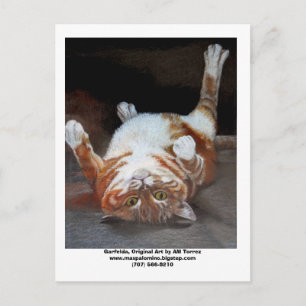 Carte Postale Garfelda, Garfelda, Art original de AM Torrezww...