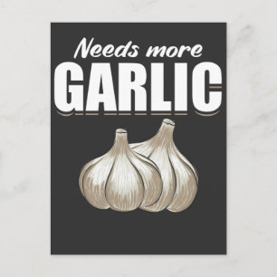 Carte Postale Garlic Cloves Drôle Cuisine Humour alimentaire