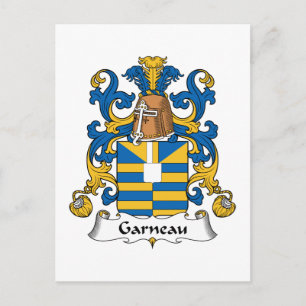 Carte Postale Garneau Family Crest