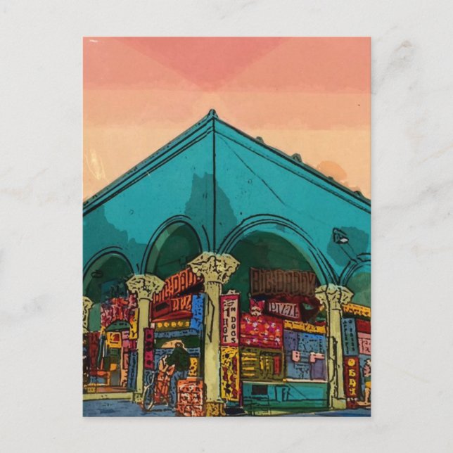 Carte Postale Gas House - Venice Beach Californie (Devant)